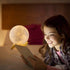 Moon Lamp, LOGROTATE 16 Colors LED Night Light with Stand/Timing Setting, Kids Moon Light with Remote/Touch Control/Dimmable/USB Recharge for Kids Lover Birthday Christmas Gifts (5.98 Inch)