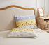3-Piece Girls Floral Heart-Shaped Striped Quilt Set Twin with Shams,Blue Yellow White Stripe Daisy Flowers Bedspread Coverlet Bedding Set Lightweight Blanket Bed Cover for All Seasons (Blue,Twin)