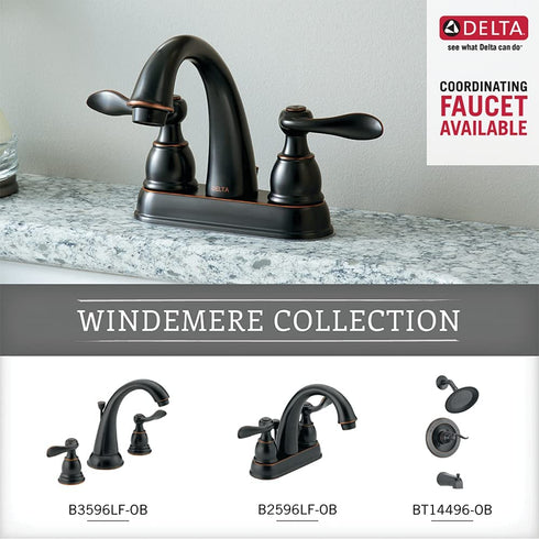 DELTA Windemere Towel Hook, Oil Rubbed Bronze, Bathroom Accessories, 70035-OB