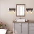 LNC 2-Light Vanity Lights Wall Sconce Black Wall Lamp Industrial Bathroom Wall Lighting