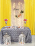 DUOBAO Sequin Curtains 2 Panels 2FTx7FT Shower Curtain Payette Sequin Backdrop Wedding Decor Sequin Curtain Backdrop Sequin Photo Backdrop Party Supplies (2FTx7FT, Yellow)