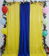 DUOBAO Sequin Curtains 2 Panels 2FTx7FT Shower Curtain Payette Sequin Backdrop Wedding Decor Sequin Curtain Backdrop Sequin Photo Backdrop Party Supplies (2FTx7FT, Yellow)