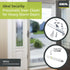 Ideal Security Pneumatic Lock for Screen Door with Chain, White (1.25-2 Inches)