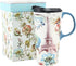 17 oz. Ceramic Travel Mugs and Coffee Cup with Sealed Lid and Color Box