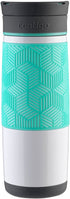 Contigo AUTOSEAL Transit Stainless Steel Travel Mug, 16 oz, Polar White with Grayed Jade Lid Accent