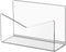 KTRIO Acrylic Mail Holder Mail Organizer Countertop, Letter Holder for Desk 6x2.5x4 Inches Envelope Holder Mail Sorter Stand for Home Office School