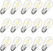 Meconard Shatterproof LED S14 Replacement Light Bulbs, E26 Medium Screw Base Vintage Edison Bulbs Equivalent to 11-25 Watt, Fits for Commercial Outdoor Patio String Lights, 2700K Warm White, 15 Pack