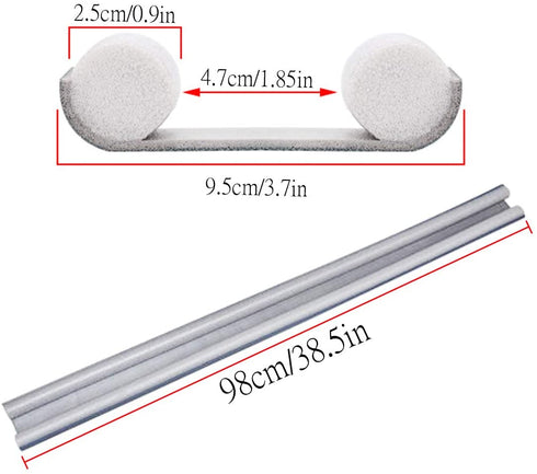 Acoser Under Door Draft Stopper - Window and Door Draft Blocker Guard Air Draft Stopper - Reduce Noise Breeze Blocker Adjustable