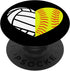 Volleyball Softball Heart PopSockets Swappable PopGrip