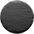 GOH DODD Drink Coasters with Holder, 8 Pieces Rustic Round Slate Stone Coasters 4 Inch Handmade Coasters for Bar and Home, Black