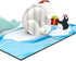 Liif Polar Bear Penguin 3D Greeting Pop Up Christmas Card, Merry Christmas Cards For Kids, Holiday Card, Xmas Card, Gift, Christmas Thank You Cards, Funny, Unique, Animal, Ocean