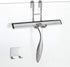 Simtive 10-Inch Shower Squeegee Set, Includes Shower Door Hook and Adhesive Hook, Squeegee for Shower Doors, Mirror and Window, Silver