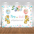 Avezano Boy or Girl Gender Reveal Background Blue or Pink Gender Reveal Floral Decoration Baby Gender Reveal Theme Banner (7x5ft)