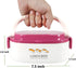 Bento Box for Kids & Adults, Leakproof Lunch Food Containers Salad Boxes, Includes Sauce Cup & Utensils, BPA-free, Microwave Safe - Perfect for Keeping items Cold, Fruit, Snack, 23oz Pink