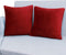 PAVILIA Decorative Throw Pillow Covers, Set of 2, 20x20, Solid Wine Red | Square Pillow Case for Sofa Couch Bed Bedroom Living Room | Fleece Velvet Plush Soft Decor Accent Zipper Euro Cushion Cover