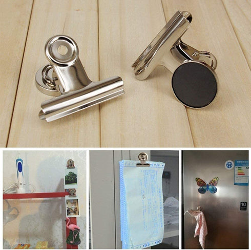 GRTARD Magnetic Clips 60 Pack Fridge Magnets Clips Magnetic Hooks Clips, Strong Refrigerator Magnets Clips, Whiteboard Magnetic Clips, 1.2 Inch (Silver)€¦