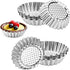 Amytalk 20 Packs Cupcake Mold, 3.8inch Stainless Steel Mini Pie Tartlet Cupcake Cake Muffin Mold Tin Pan Baking Tool