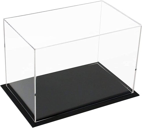 WANLIAN Clear Acrylic Display Case Assemble Countertop Box Cube Organizer Stand Dustproof Protection Showcase for Action Figures Toys Collectibles (10x6x7 inch; 25x15x18 cm)