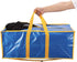 Klickpick Home Pack of 4- Heavy Duty Reusable Extra Large Storage Bags Laundry Bag Shopping Tote Moving Totes Bags Underbed Storage Bins Zipper -Backpack Handles,Compatible with IKEA FRAKTA CART