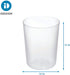 iDesign Finn BPA-Free Plastic Round Waste Basket - 7.64" x 7.64" x 10", Clear