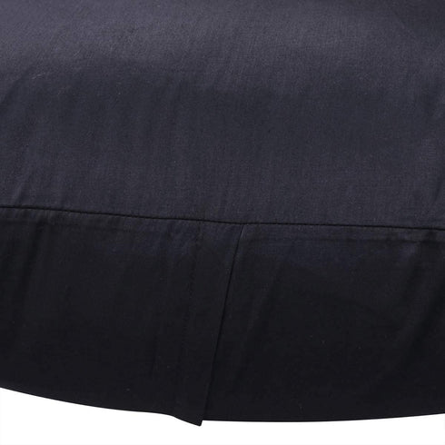 4-Pack 100% Cotton Comfortable Solid Decorative Throw Pillow Case Square Cushion Cover Pillowcase Sublimation Blank Pillow Covers(Cover Only,No Insert) (26x26 inch/ 66x66cm, Black)