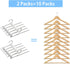 Rhinoceros Pants Hangers Space Saving, Hangers for Jeans Multifunctional Pants Rack Space Saver Closet Organization Scarf Hangers Leggings Trousers Jean Organizer
