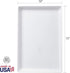 Avant 15" x 10" Plastic Serving Tray | Perfect for Serving Appetizers, Snacks, and Desserts, Creating Charcuterie Trays, Sorting Puzzle Pieces, Crafting and More | Set of 3 White