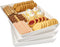 Avant 15" x 10" Plastic Serving Tray | Perfect for Serving Appetizers, Snacks, and Desserts, Creating Charcuterie Trays, Sorting Puzzle Pieces, Crafting and More | Set of 3 White