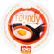 MSC International Joie Eggy 3.5" Non-Stick Silicone Compact Egg Ring with Folding Handle, Orange