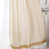 HEJEME Sheer Window Treatment Curtains Length 84inch with Grommets - Semi Sheer Voile Panels for Bedroom, Living Room & Dining Room, Set of 2 Panels (Apricot Yellow)