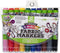 Tulip Permanent Fabric Brush Tip Markers, Rainbow, Set of 10
