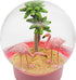 ANGELLOONG Pink Flamingo Snow Globe for Kids Girls, Originality 3D Flamingo Glitter Glass Snow Globes for Valentines Home Decor, 100MM