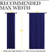 NICETOWN Curtains for Bedroom, Blackout Draperies, All Season Thermal Insulated Solid Rod Pocket Top Blackout Curtains & Drapes for Kid's Room (Navy Blue, 1 Pair, 42 x 63 Inch)