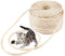 MXiiXM Sisal Rope, Diameter 5mm Premium Durable Unoiled Sisal Twine - 100% Natural Twisted Fiber Twine Hemp Rope for Repairing or DIY Scratcher for Cat Tree Tower (1/5inch(5mm), 33FT, Sisal)