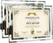 8.5x11 Picture Frames Glass 8.5 x 11 Frame Tabletop Display, 2 Pack