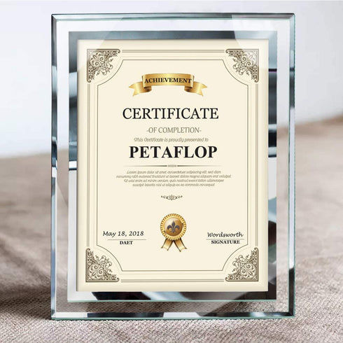 8.5x11 Picture Frames Glass 8.5 x 11 Frame Tabletop Display, 2 Pack
