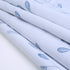 INICEKEY Blue Leaves Printed Valance Curtains Thermal Insulated Grey Kitchen Window Valances Living Room Leaf Print Triple Weave Bedroom,Rod Pocket 52"x17"+2" Header