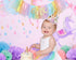 Pastel Rainbow High Chair Banner for 1st Birthday - Party Supplies for Highchair Tutu Skirt, First Birthday with One Pennant,Rainbow Birthday Decorations for Girls (Rainbow Banner)