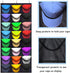 KHIKILY Baseball Hat Rack 24 Pocket Over-The-Door Cap Organizer with Clear Deep Pockets
