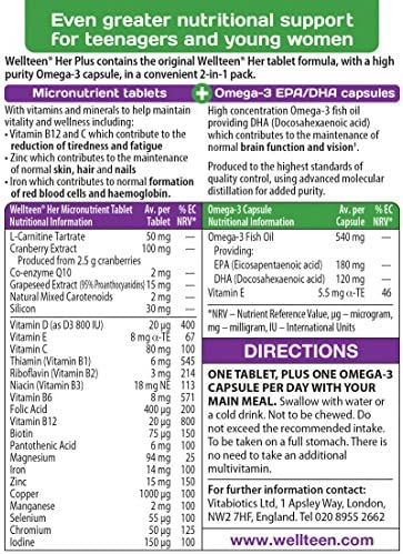Wellteen by Vitabiotics Her Plus Tablets x 56
