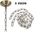 Sangle Soppfy Vingage Canopy Kit and Pendant Light Fixture Chain for Chandelier or Swag Light Fixtures ,Maximum Weight of 60 Pounds , 6 feet ,Heavy Duty,5 Inches Diameter (Green Bronze)