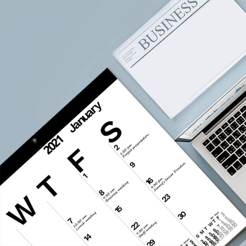 2022 The Desk Pad Calendar Months Alternate Black and White Wall Calendar Large Monthly Wall Planner