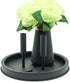 SUJUN Matte Black Metal Candle Holder Tray, Home Decor Accessories for The Coffee Table and Dining Table Large
