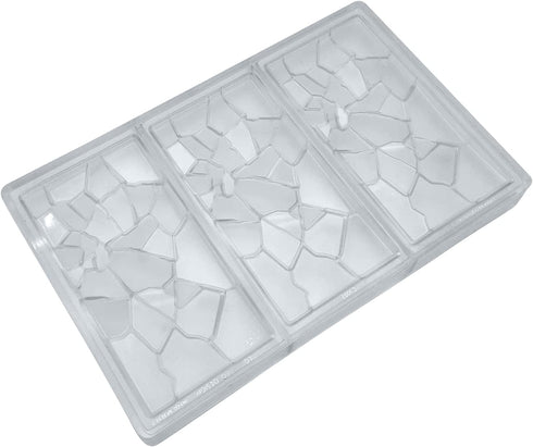 Crack Shape Chocolate Bar Mold Polycarbonate Energy Bar Moulds Chocolate Maker