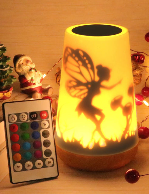 Mostof Butterfly Fairy Night Light with Remote for Girls Baby Kids Bedroom (Fairy)