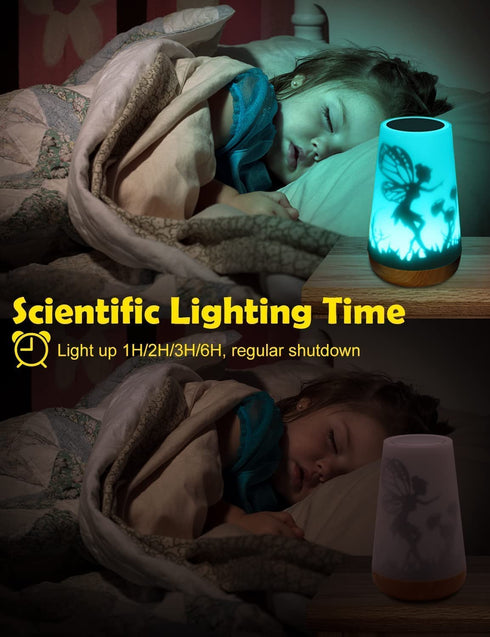Mostof Butterfly Fairy Night Light with Remote for Girls Baby Kids Bedroom (Fairy)