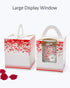 Yotruth Valentines Heart Cupcake Boxes Pink 25 Sets Easy Assembly with Insert (Choice Series)