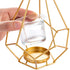 Sziqiqi Geometric Tea Light Candle Holder with Votive Glass and Display Stand, for Candle Flower Greenery Air Plant Tabletop Decor Holiday Centerpiece, Swing Set Design