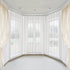 Refrze Ceiling Curtain Track, Curved Curtain Track Ceiling Mount, Room Divider Ceiling Track for Curtains, RV Curtain Track,Curtain Rail Ceiling Wall Mount for L Shape U Shape Bay Windows(8ft)