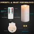 Flameless Candles Waterproof Outdoor LED Candles Battery Operated Candles with Remote Timers & 3D led Flame, Flameless Candles for Decorations (Set of 3)